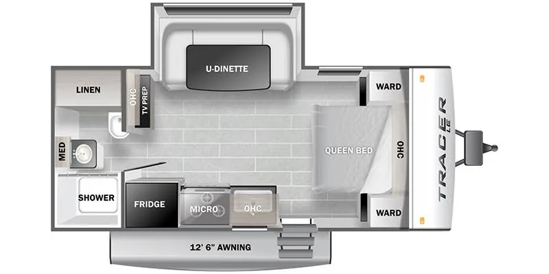 Prime Time Tracer LE 190RBSLE floor plan