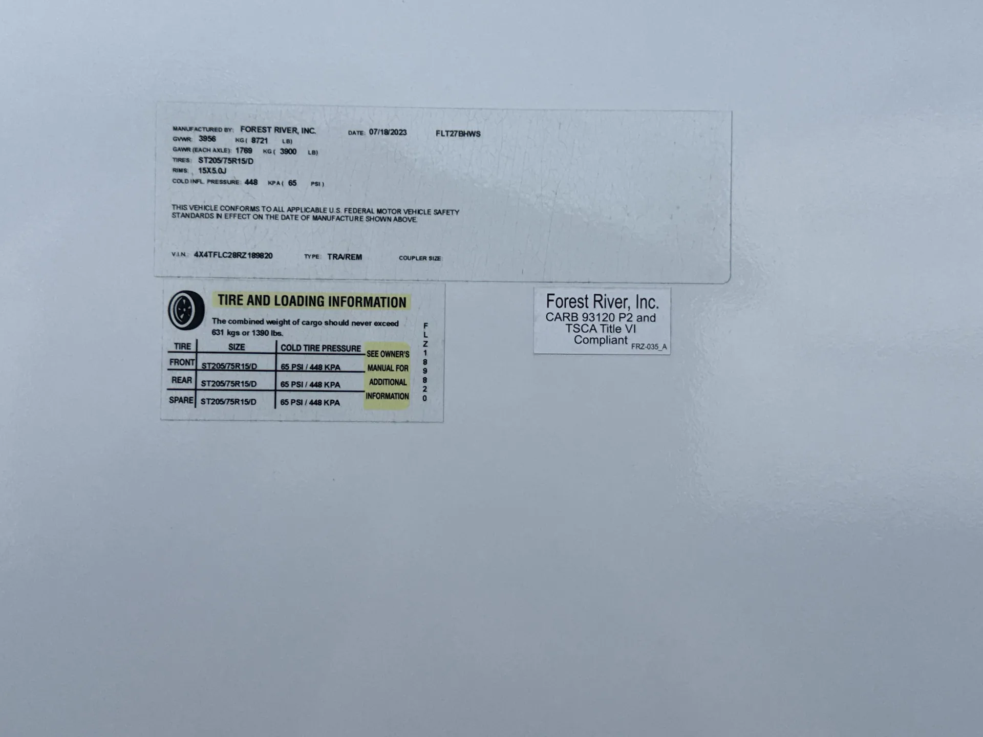2024 Forest River Flagstaff Super Lite 27BHWS — backside