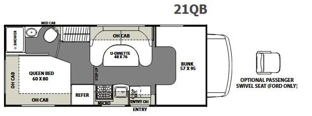Coachmen Freelander 21QB floor plan