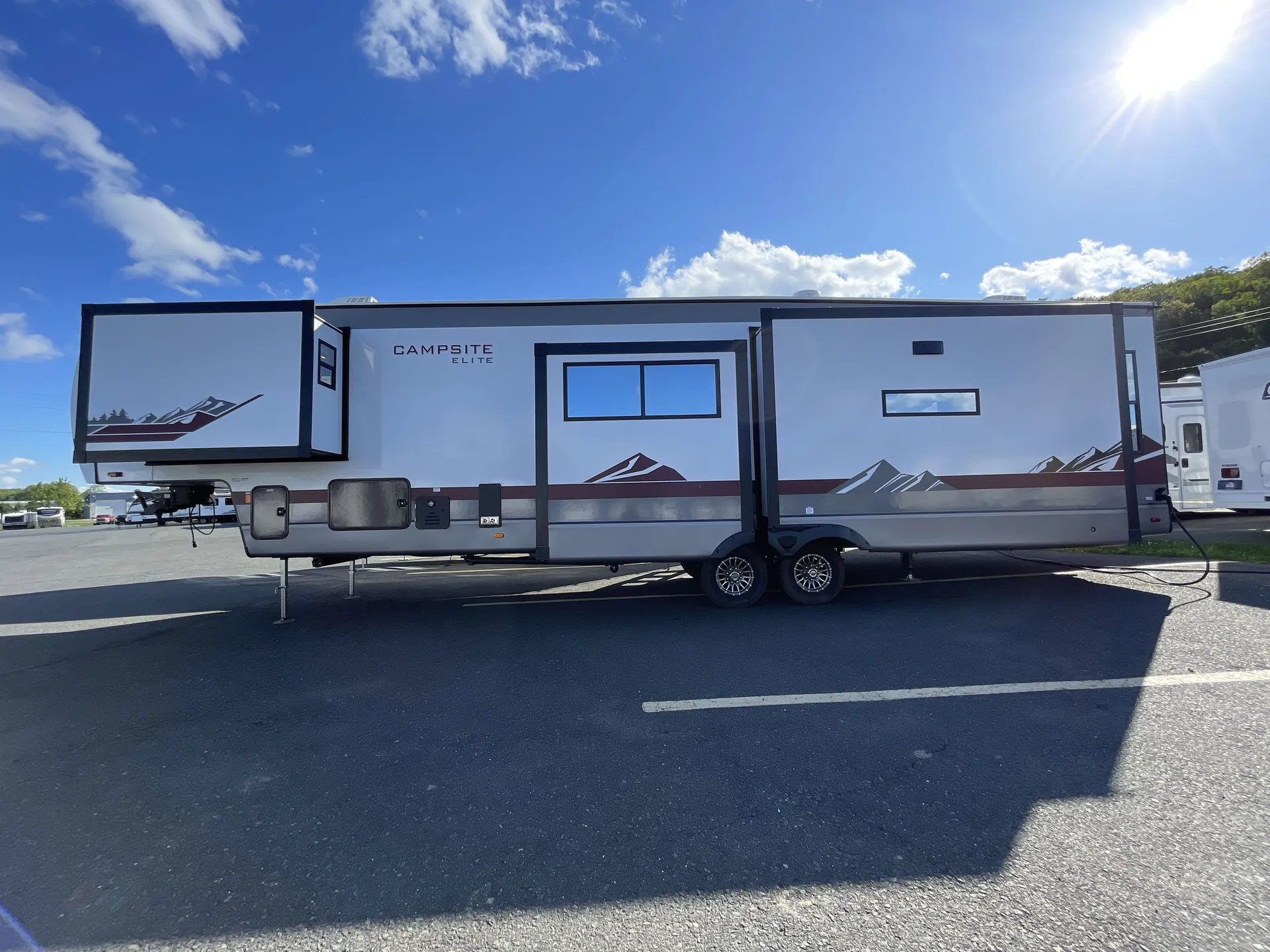 2027 Forest River Campsite Elite 36RF — off campside