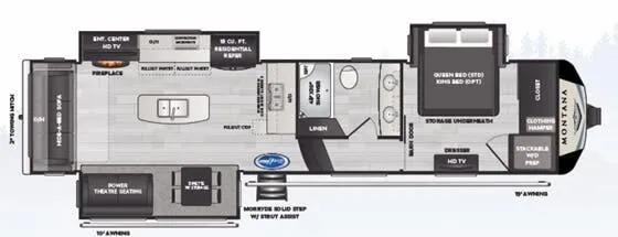 Keystone Montana 3231CK floor plan