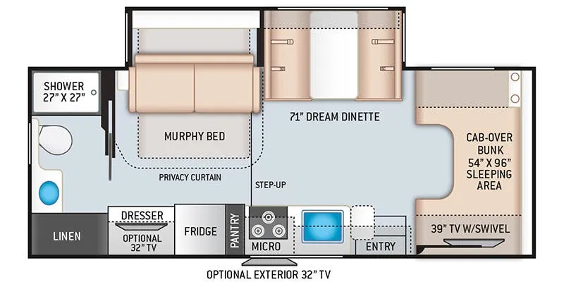 Thor Motor Coach Quantum LC LC25 floor plan