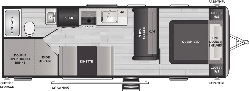 2024 Keystone Springdale 260BH floor plan