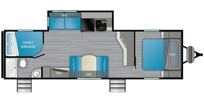 2021 Heartland Trail Runner 293BHS - Floor plan