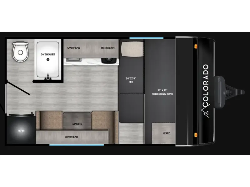 2026 Dutchmen Colorado 13FBC - Floor plan