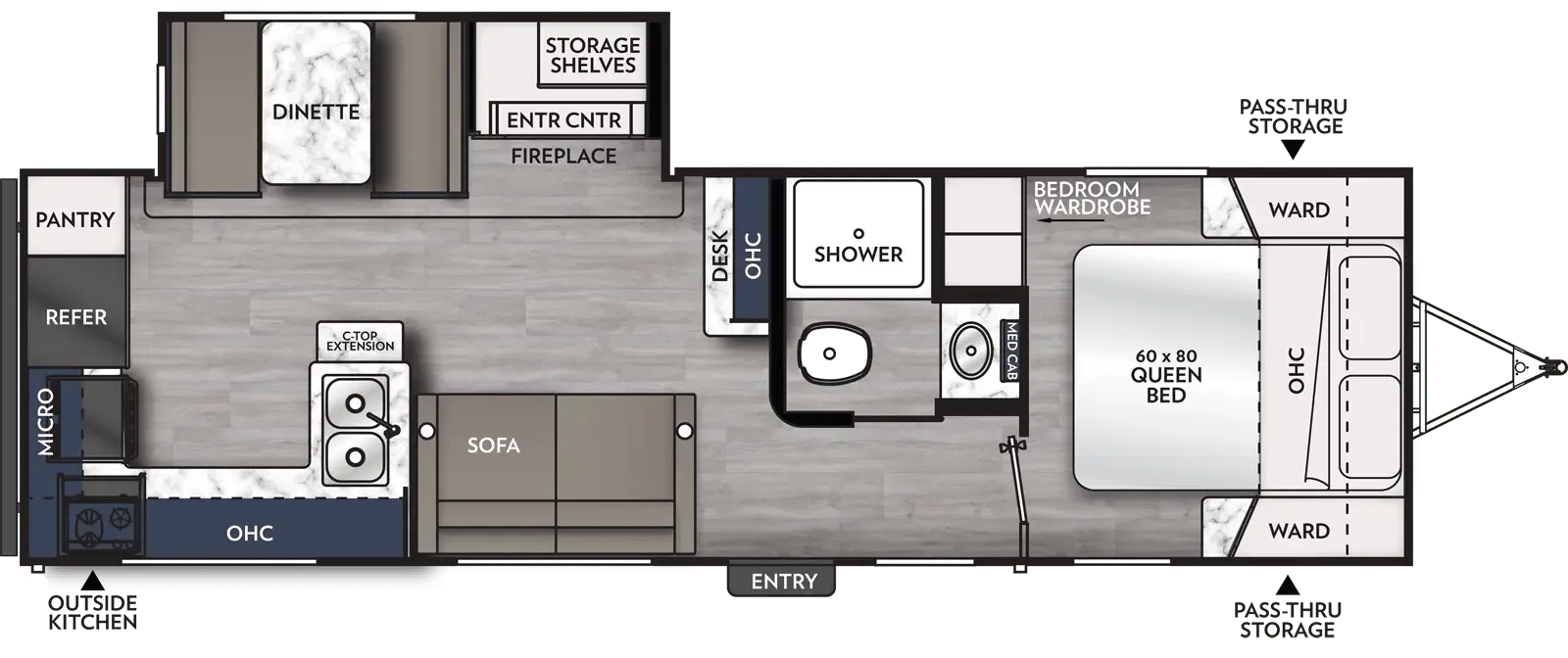 2024 Coachmen Apex 264RKS - Floor plan