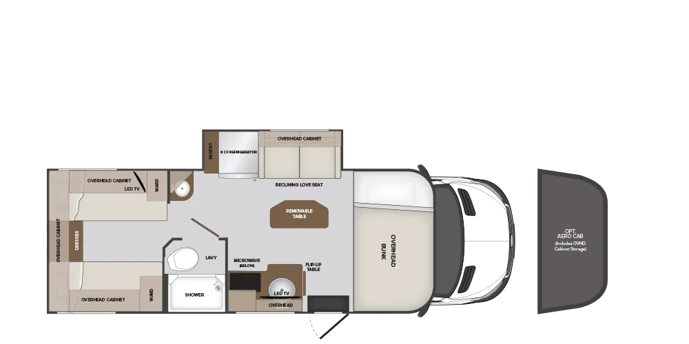 Holiday Rambler Element 25T floor plan