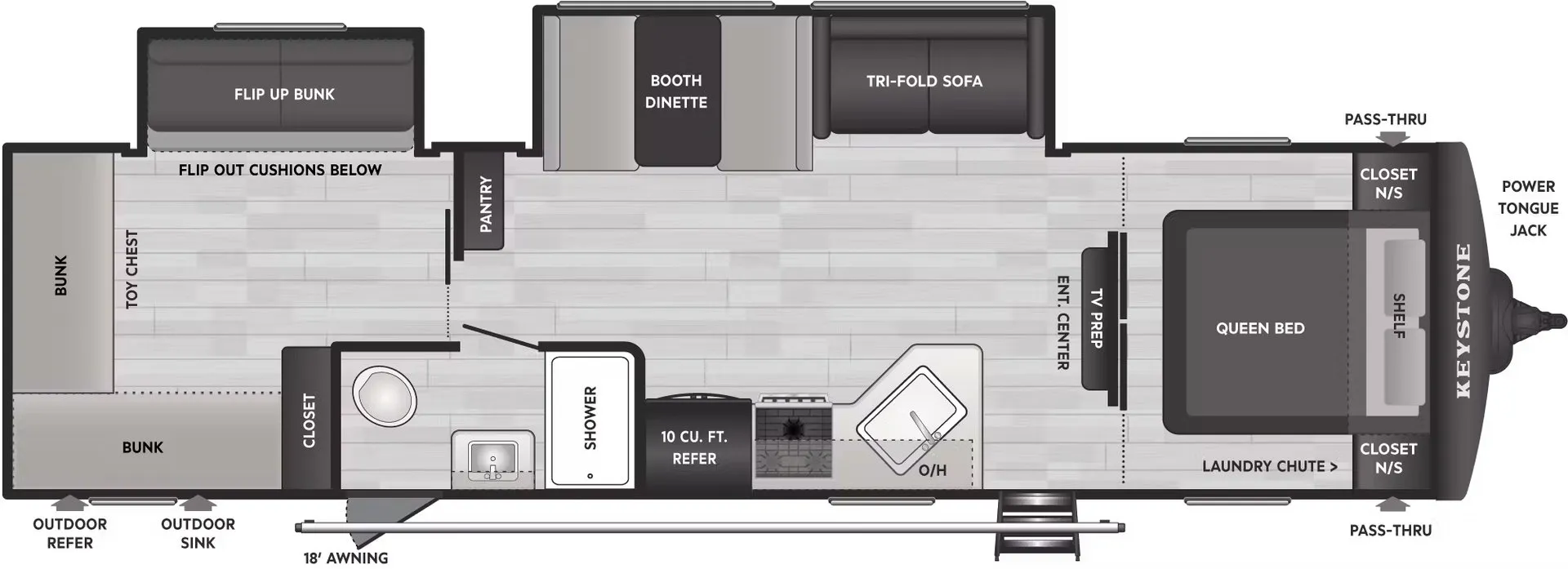 Keystone Springdale Villa 310BR floor plan