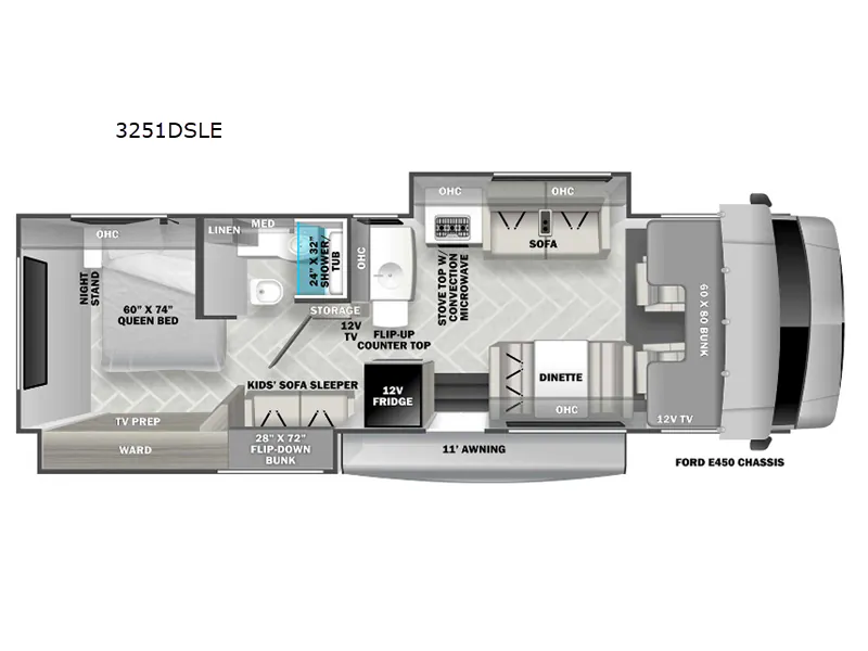 2023 Forest River Forester LE 3251DSLE — Floor plan