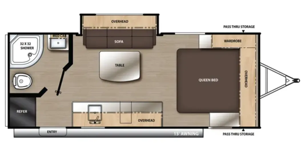 Coachmen Catalina Summit Series 7 184FQS floor plan