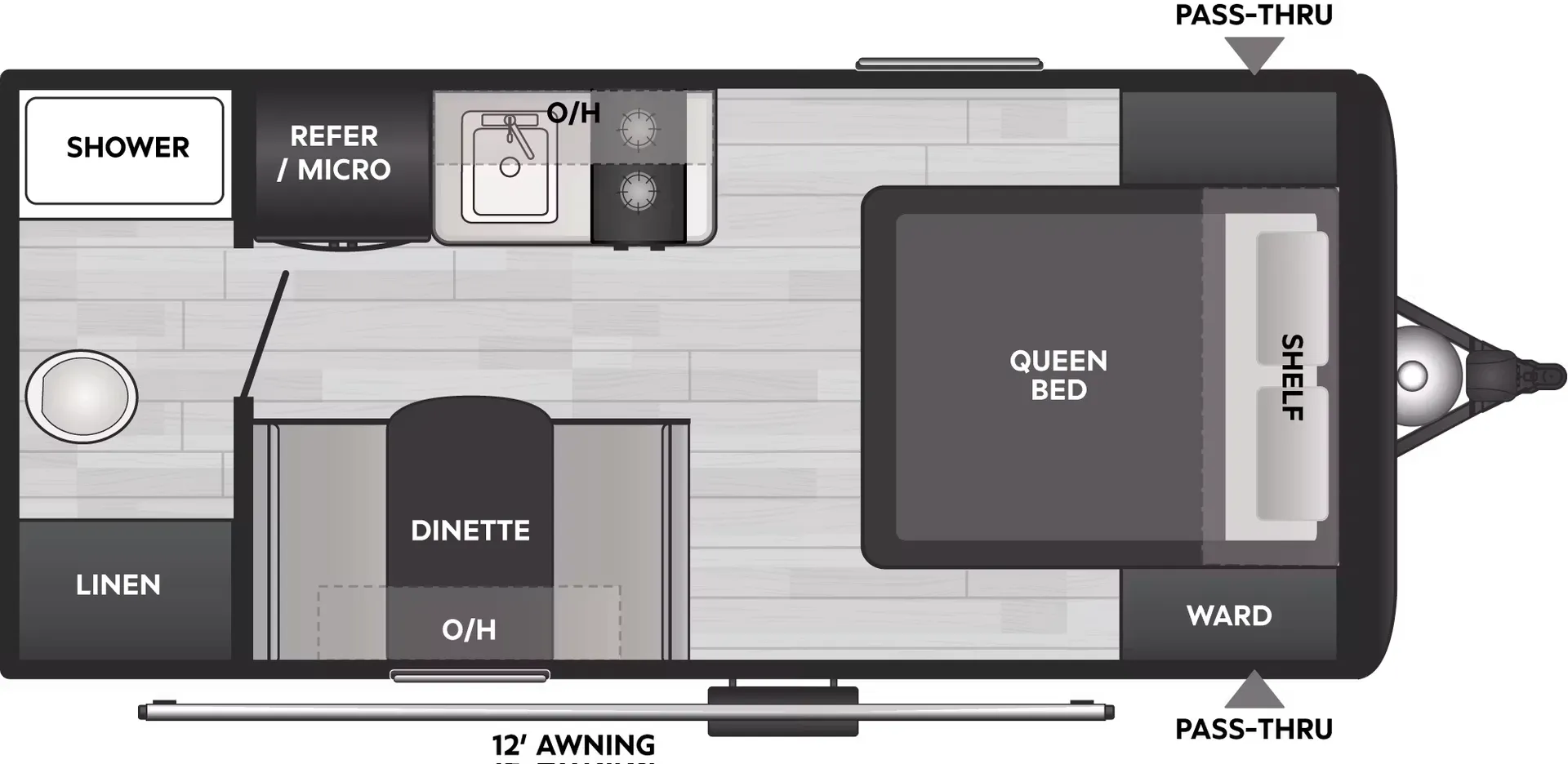 Keystone Coleman Light 17RX floor plan