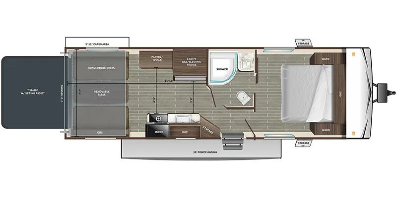 Starcraft Autumn Ridge 233THW floor plan