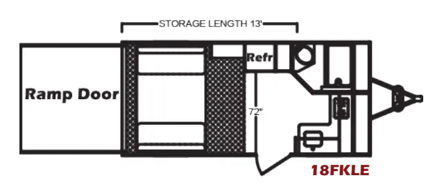 Chinook RV RPM 18FKLE floor plan