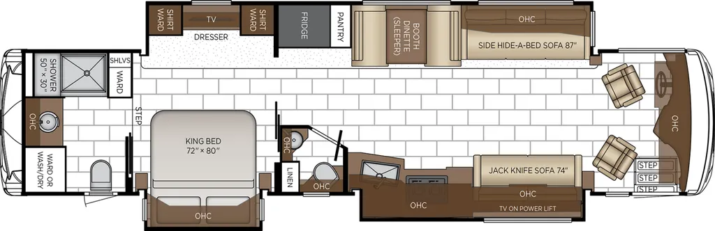 2027 Newmar Ventana 4037 floor plan