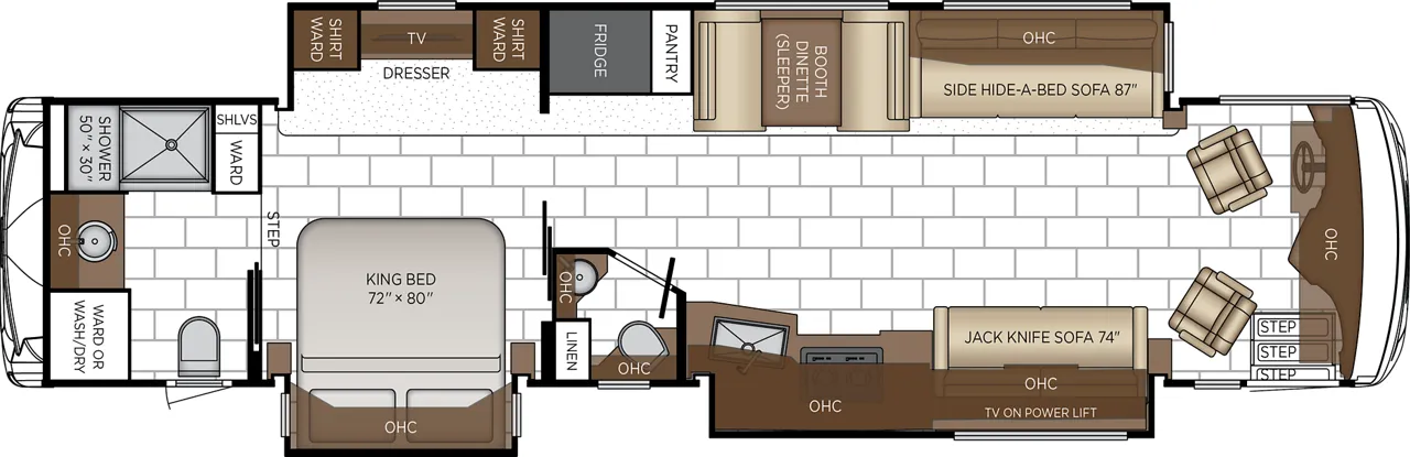 2027 Newmar Ventana 4037 - Floor plan
