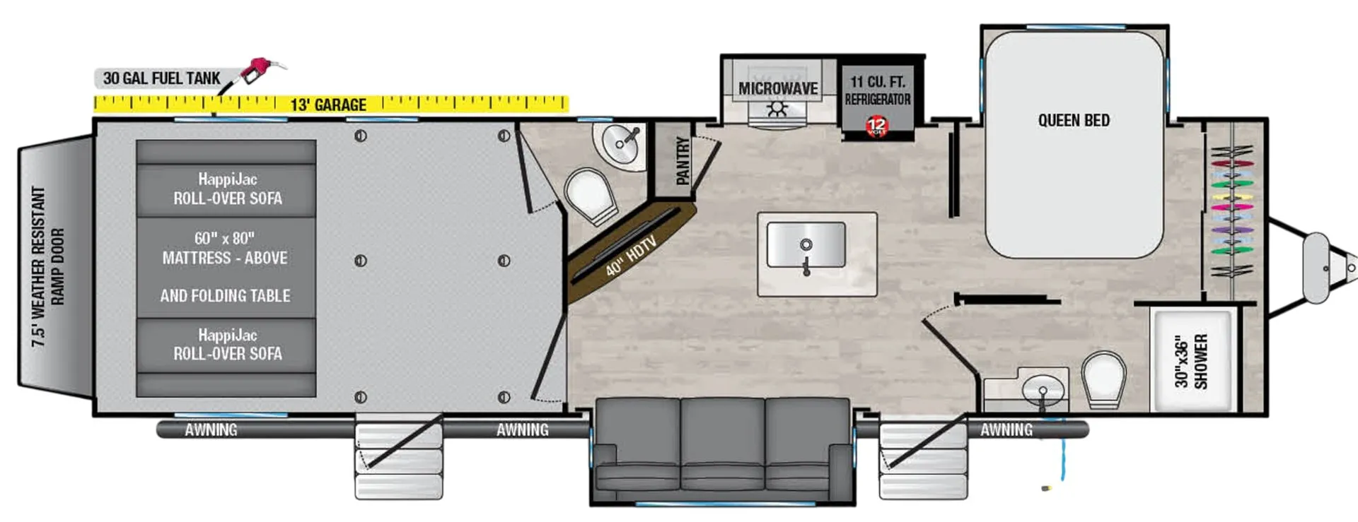 Alliance RV Valor All-Access 31T13 floor plan