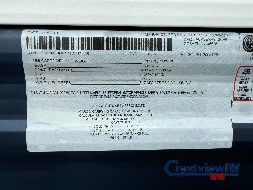 2026 Keystone Springdale Mini 1200BT - Photo 4
