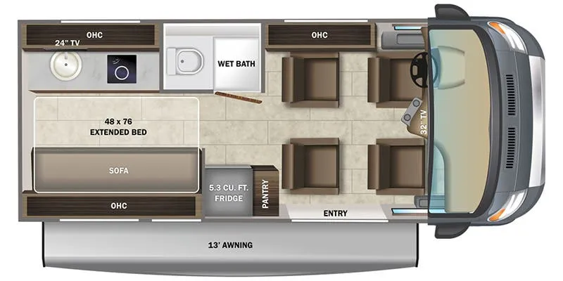 Entegra Coach Ethos Li 20AL floor plan