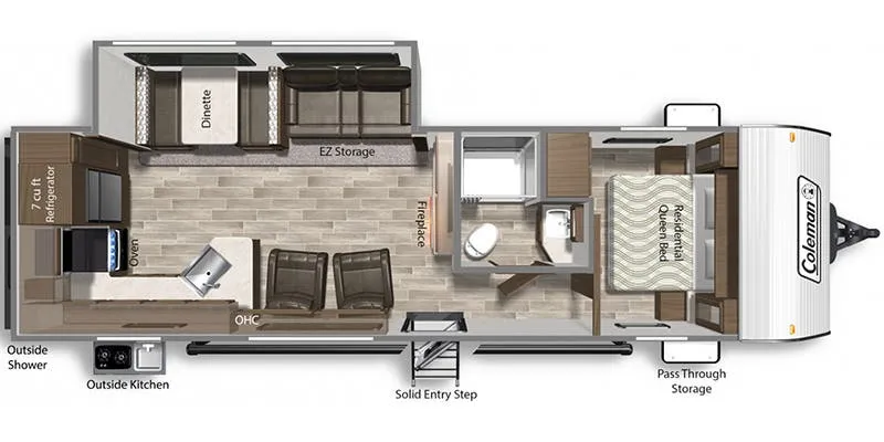 Dutchmen Coleman Lantern 286RKWE floor plan