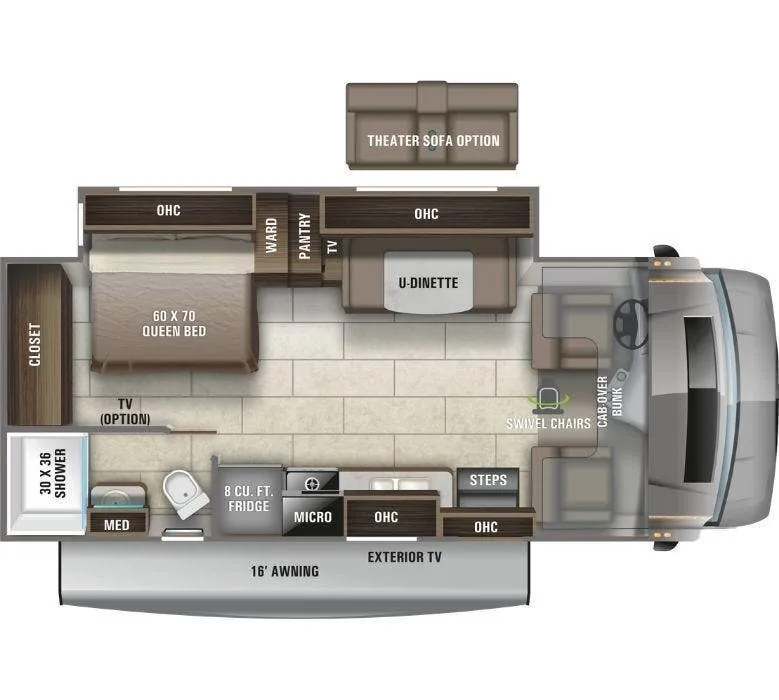 Entegra Coach Odyssey 24B floor plan
