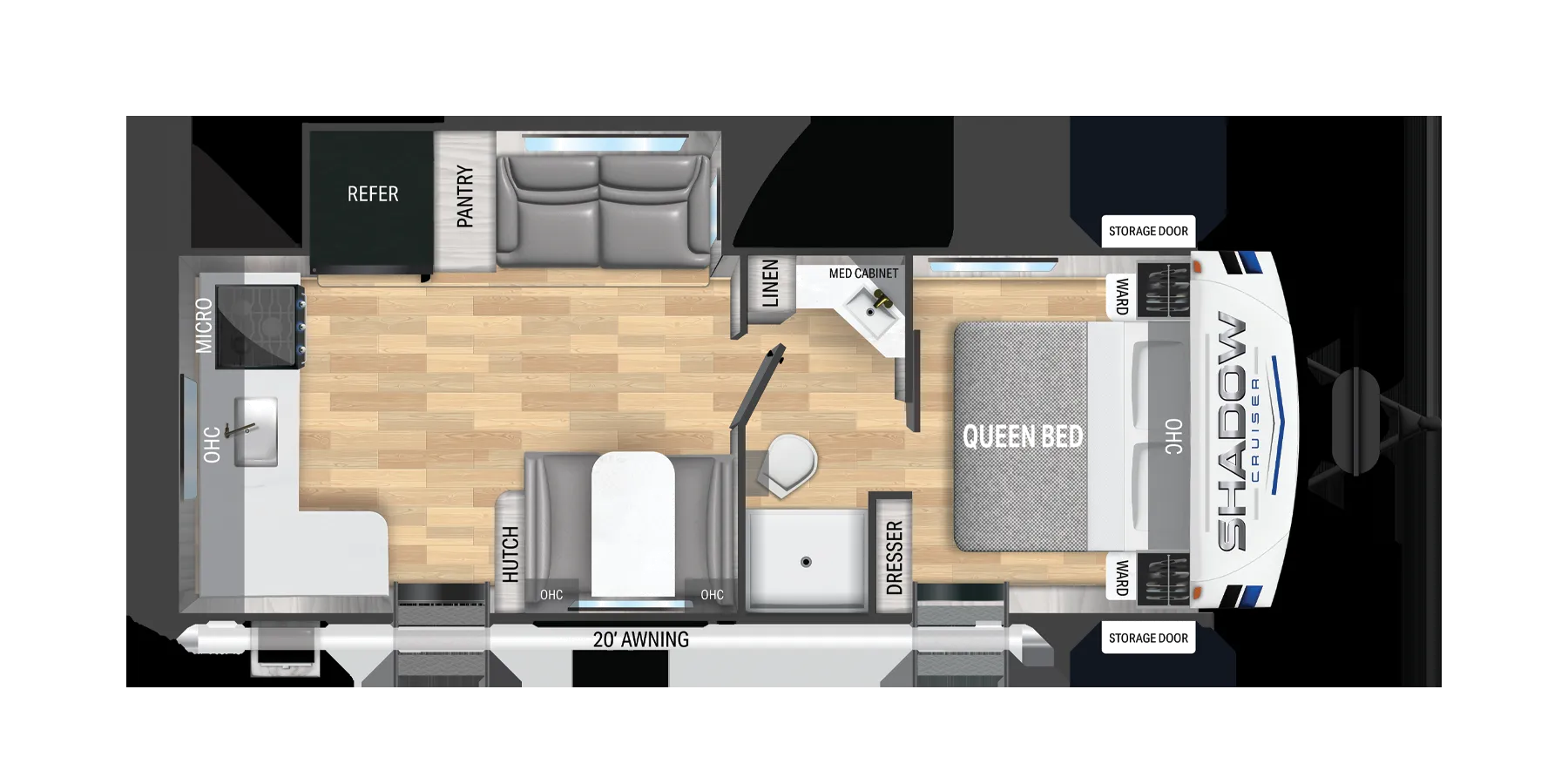 Cruiser RV Shadow Cruiser 242RKS floor plan
