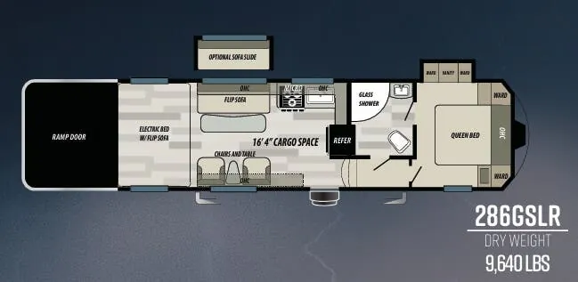 Forest River Sandstorm SLR 286GSLR floor plan