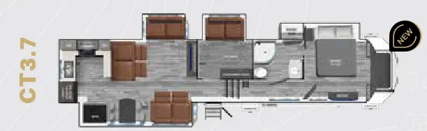 Heartland Corterra CT 3.7 floor plan