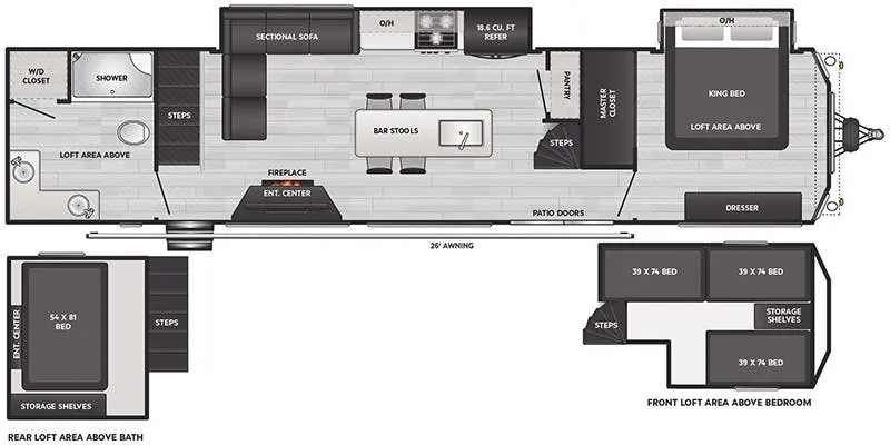 Keystone Residence 40CLDL floor plan