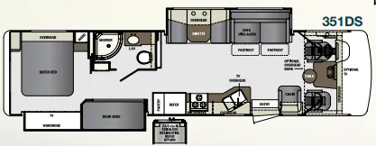 Forest River Georgetown 351DS floor plan