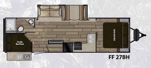 Cruiser RV Fun Finder 27 BH floor plan