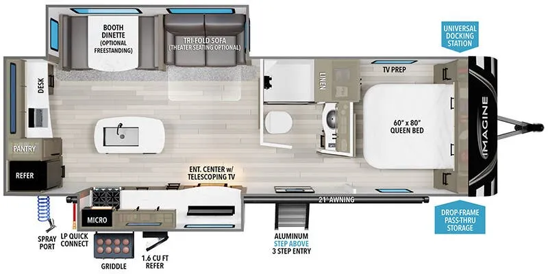 2026 Grand Design Imagine 2670MK floor plan