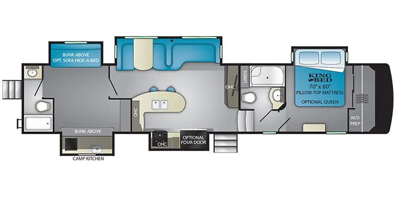 Heartland ElkRidge ER 38 RSRT floor plan