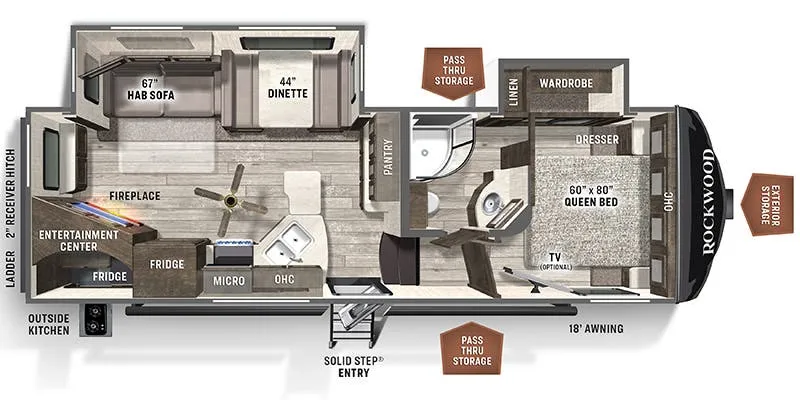 Forest River Flagstaff Super Lite 526RWS floor plan