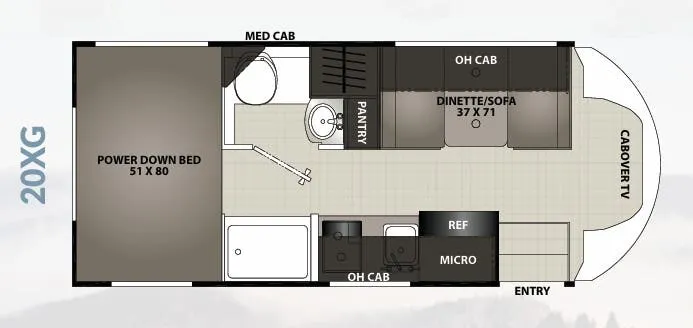 Coachmen Cross Trail EV 20XG floor plan