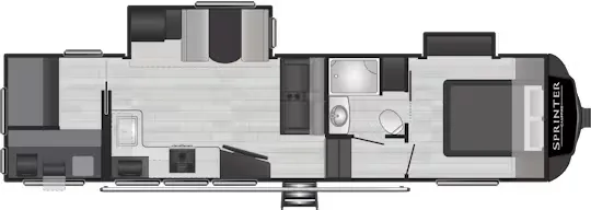 Keystone Sprinter 31TB floor plan