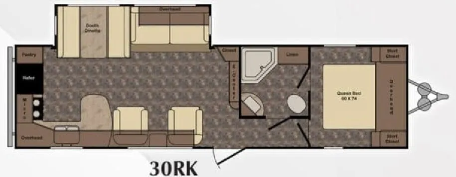 CrossRoads Zinger 30RK floor plan