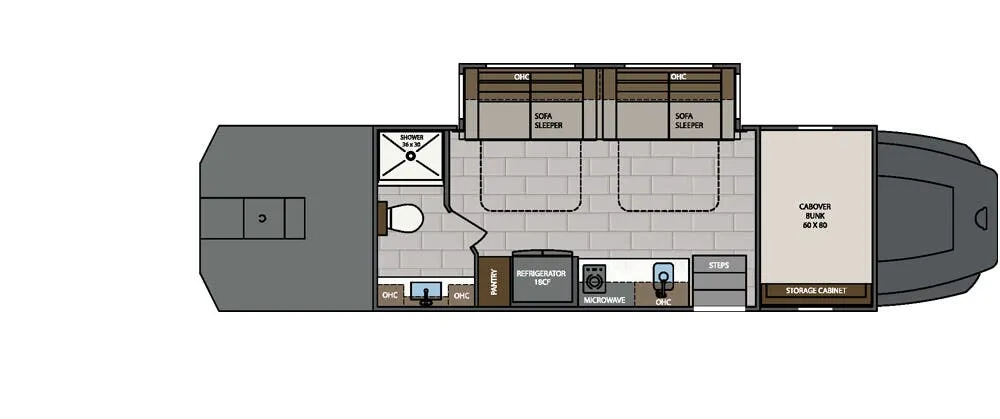 Renegade RV Classic CS170 floor plan