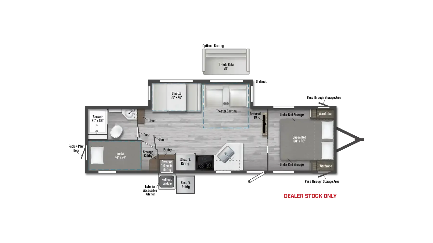 Winnebago Access 30BH floor plan
