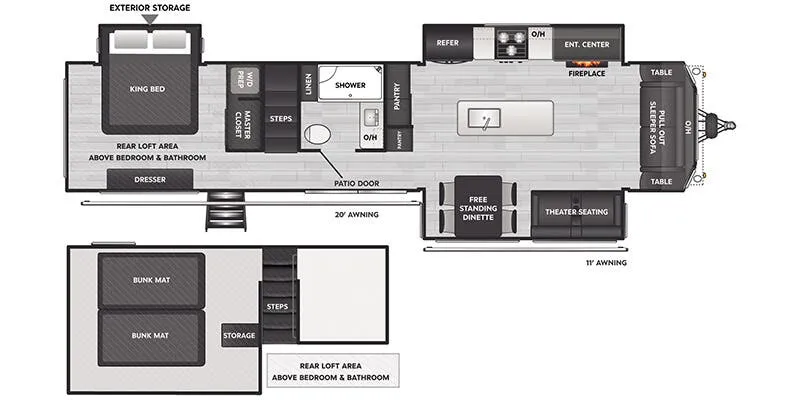 2025 Keystone Retreat 39FSRL - Floor plan