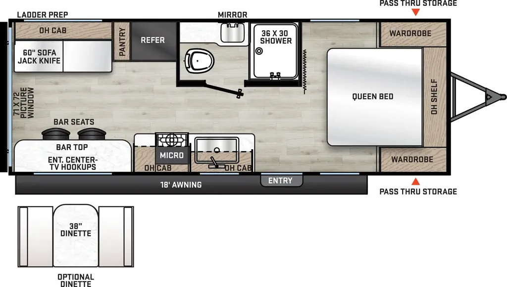 2026 Coachmen Catalina Summit Series 8 221EPIC floor plan