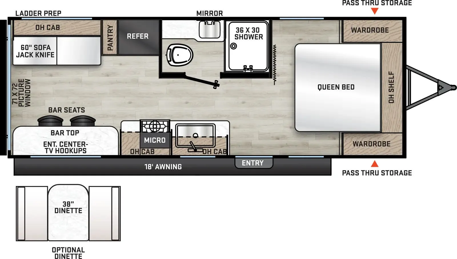 2026 Coachmen Catalina Summit Series 8 221EPIC - Floor plan