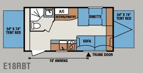 K-Z Spree Escape E18RBT floor plan