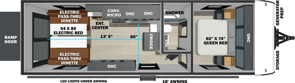 2026 Forest River SHOCKWAVE 2513 floor plan