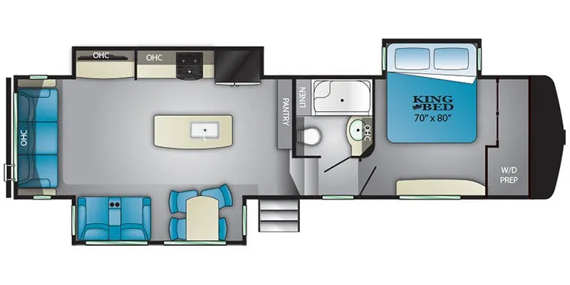 Heartland Bighorn Traveler BHTR 32 RS floor plan