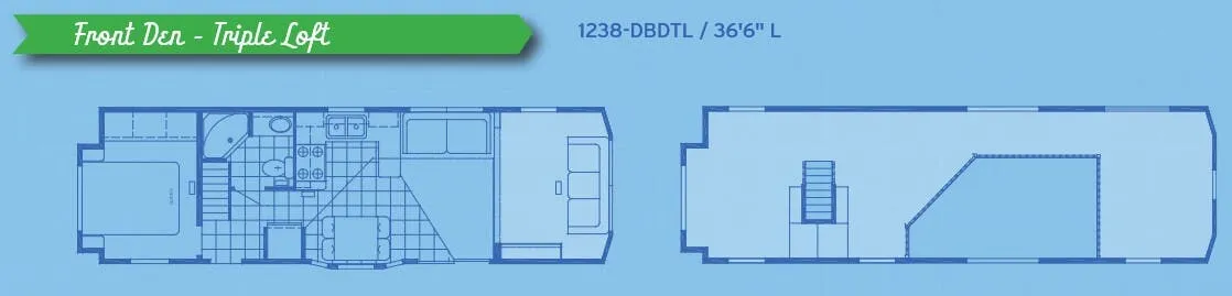 Canterbury RV Parkvue 1238-DBDTL floor plan