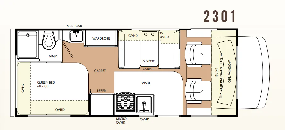 Forest River Forester 2301 floor plan