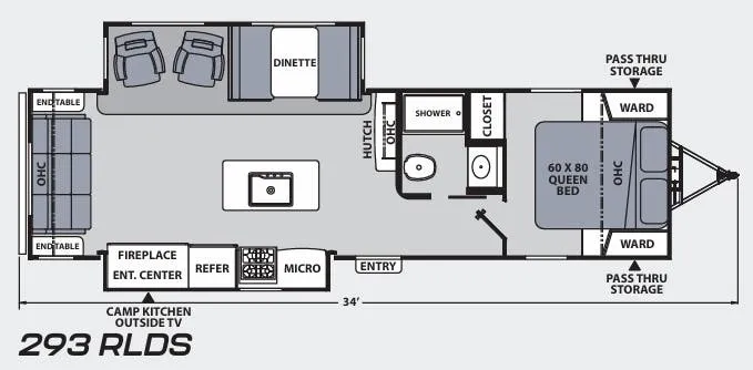 Coachmen Apex Ultra-Lite 293RLDS floor plan