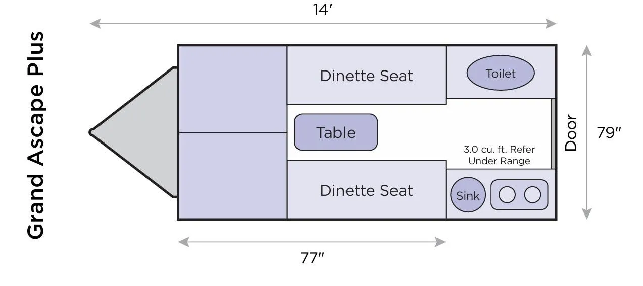 Aliner Grand Ascape Plus floor plan