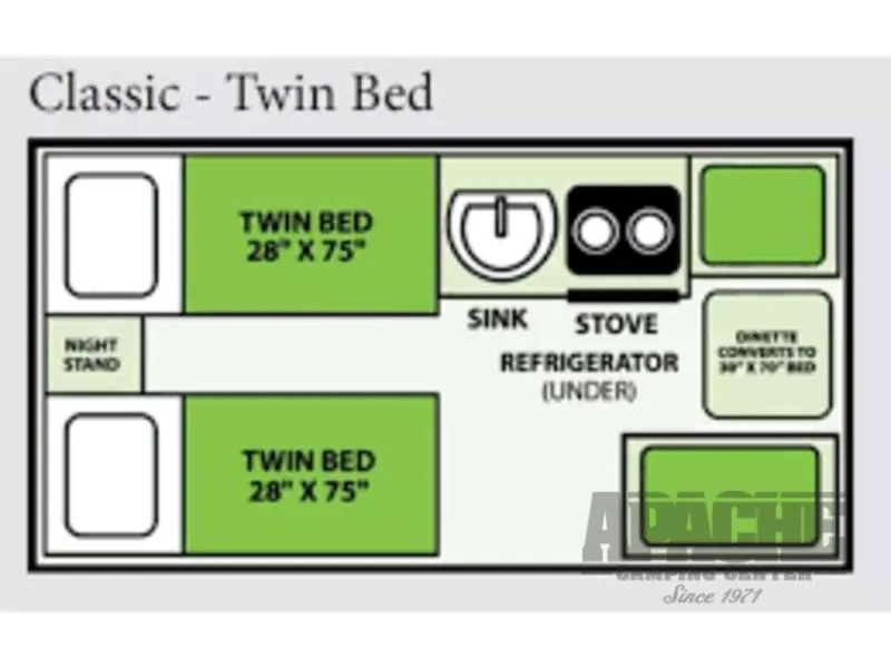 2025 Aliner Classic TWIN BED - Photo 3