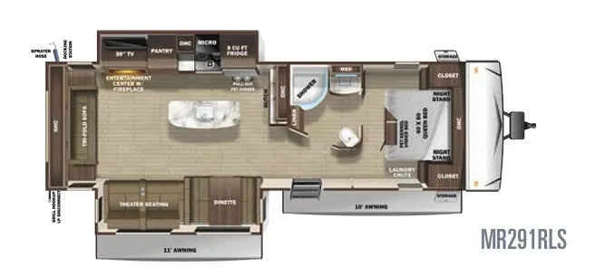 Highland Ridge Mesa Ridge Limited MR291RLS floor plan